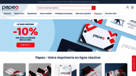 What Papeo.fr website looked like in 2024 (1 year ago)