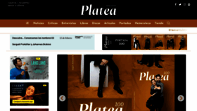 What Plateamagazine.com website looks like in 2024 