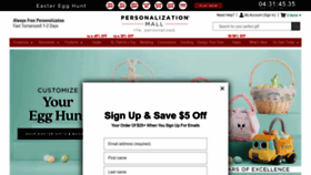 What Personalizationmall.com website looks like in 2024 