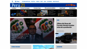 What Peru21.pe website looked like in 2024 (2 years ago)