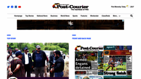 What Postcourier.com.pg website looks like in 2024 