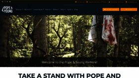 What Pope-young.org website looks like in 2024 