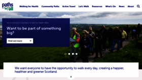 What Pathsforall.org.uk website looked like in 2024 (1 year ago)