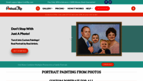 What Portraitflip.com website looks like in 2024 