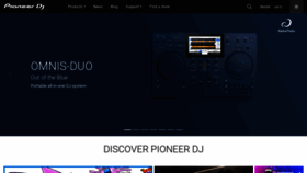 What Pioneerdj.com website looks like in 2024 
