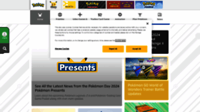 What Pokemon.com website looks like in 2024 
