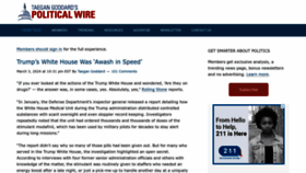 What Politicalwire.com website looks like in 2024 