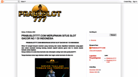 What Prabuslot777.com website looks like in 2024 