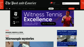 What Postandcourier.com website looks like in 2024 