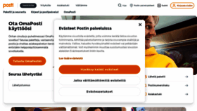 What Posti.fi website looks like in 2024 