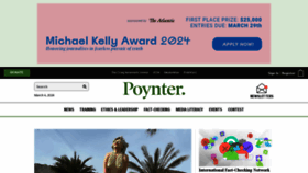 What Poynter.org website looks like in 2024 