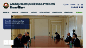 What President.az website looks like in 2024 