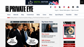 What Private-eye.co.uk website looks like in 2024 