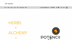 What Potencii.com website looks like in 2024 