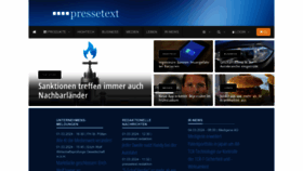 What Pressetext.de website looks like in 2024 
