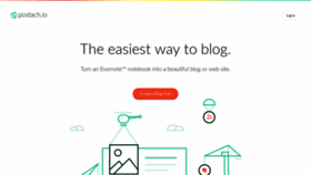 What Postach.io website looked like in 2024 (2 years ago)
