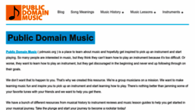 What Pdmusic.org website looks like in 2024 