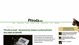 What Priroda.cz website looks like in 2024 