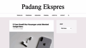 What Padangekspres.co.id website looks like in 2024 
