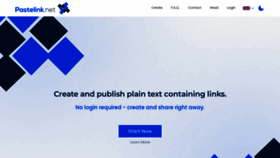 What Pastelink.net website looks like in 2024 