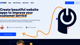 What Powr.io website looked like in 2024 (2 years ago)