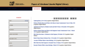 What Papersofabrahamlincoln.org website looks like in 2024 