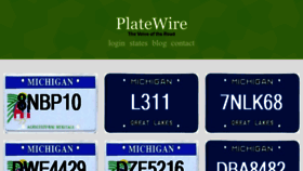 What Platewire.com website looks like in 2024 