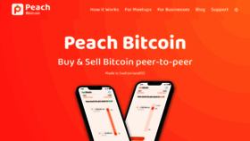 What Peachbitcoin.com website looks like in 2024 
