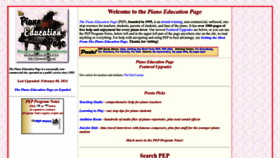 What Pianoeducation.org website looks like in 2024 