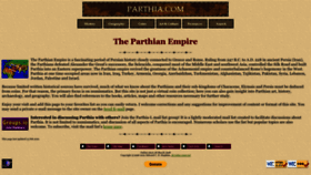 What Parthia.com website looks like in 2024 