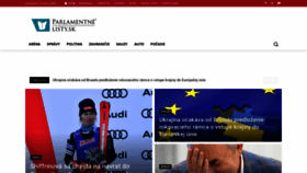 What Parlamentnelisty.sk website looks like in 2024 