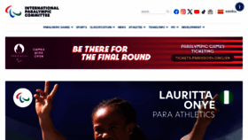 What Paralympic.org website looks like in 2024 