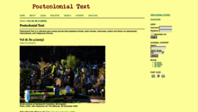 What Postcolonial.org website looks like in 2024 