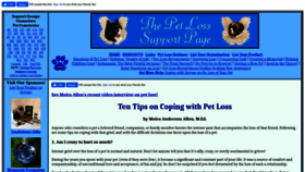 What Pet-loss.net website looked like in 2024 (2 years ago)