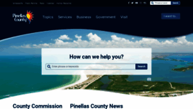 What Pinellascounty.org website looks like in 2024 