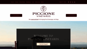What Piccionevineyards.com website looks like in 2024 