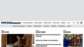 What Petfoodindustry.com website looks like in 2024 