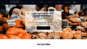 What Purebread.ca website looks like in 2024 