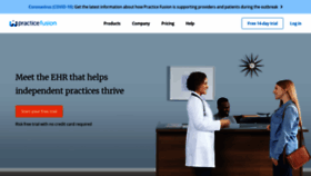 What Practicefusion.com website looks like in 2024 
