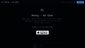 What Petey-assistant.com website looks like in 2024 