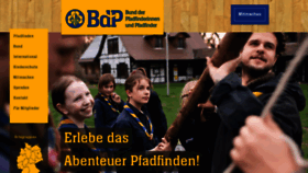 What Pfadfinden.de website looked like in 2024 (2 years ago)