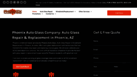What Phoenixarizonaautoglass.com website looks like in 2024 