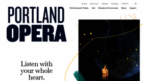 What Portlandopera.org website looked like in 2024 (1 year ago)