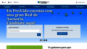 What Provida.cl website looks like in 2024 