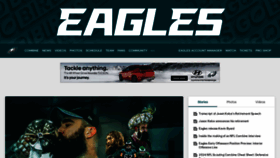 What Philadelphiaeagles.com website looks like in 2024 