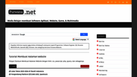 What Purwana.net website looked like in 2024 (1 year ago)