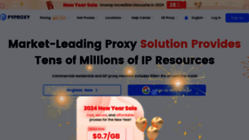 What Pyproxy.com website looks like in 2024 
