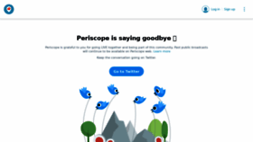 What Periscope.tv website looked like in 2024 (1 year ago)