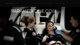 What Paramedicine.com website looks like in 2024 