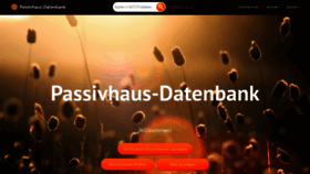 What Passivehouse-database.org website looks like in 2024 